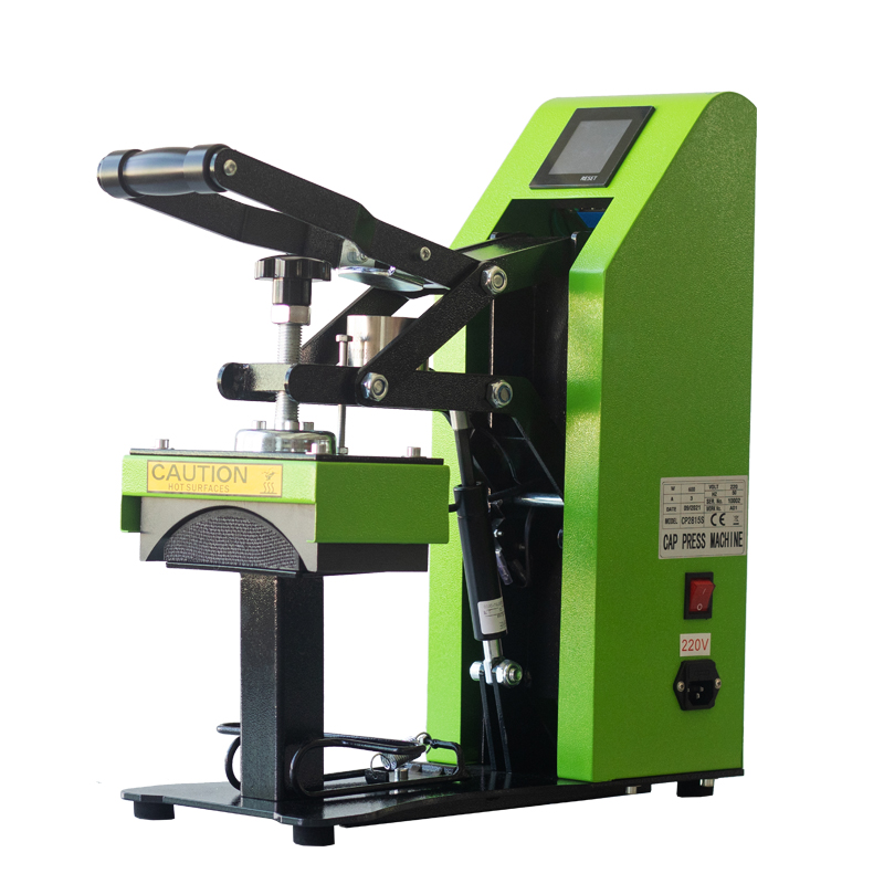 Auto Open Function 2 IN 1 Combo Cap Heat Press Small Logo Printing Machine 2