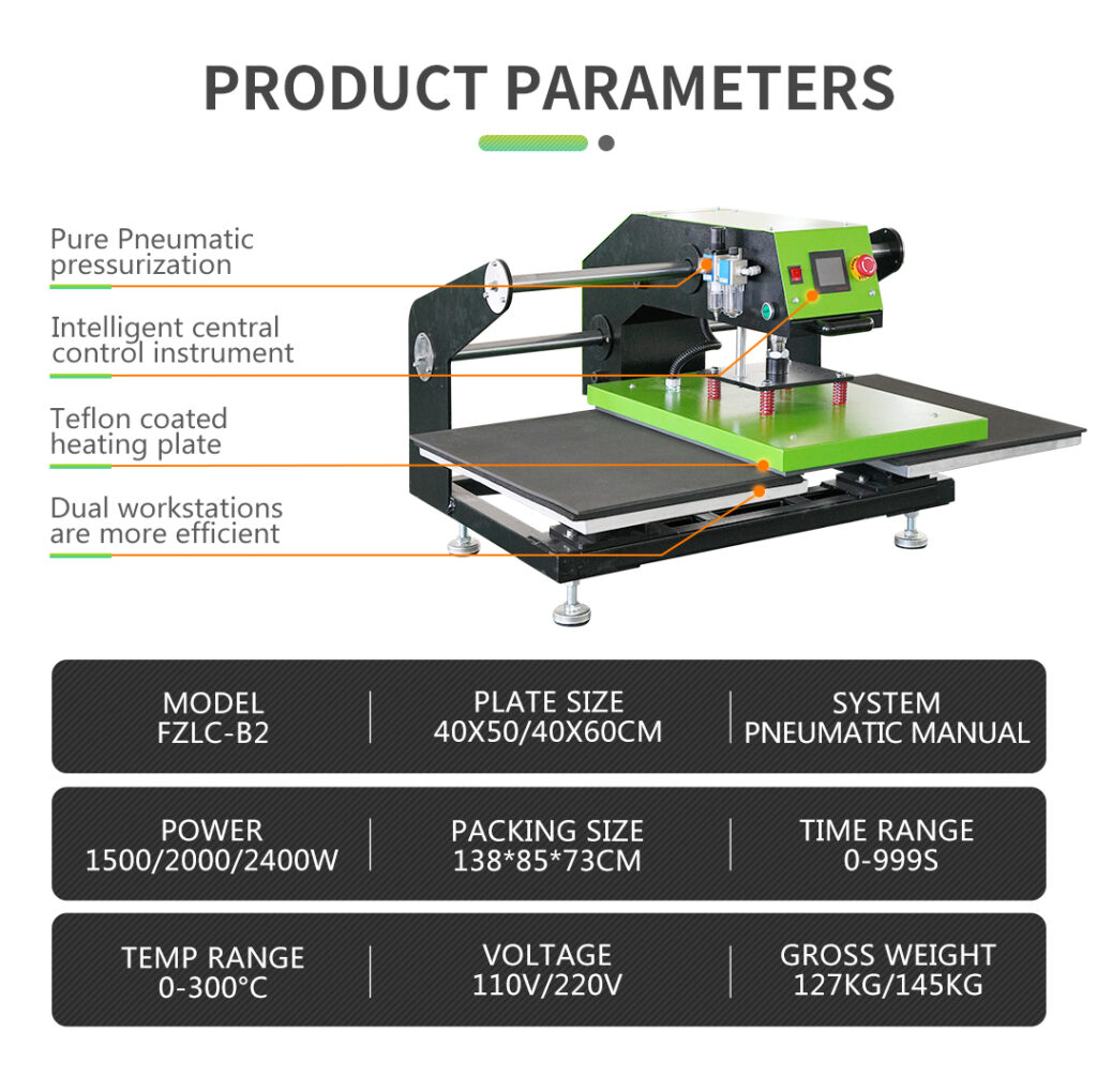 Automatic Hydraulic Hot Heat Press Machines for T-shirt 16 24 Sublimation Heat Press Machines Double Station 3